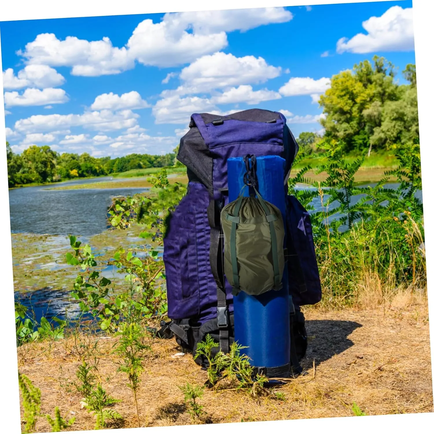 BESPORTBLE 2pcs Travel Compression Bags Clothing Storage Bags Organizer Bags for Travel Camping Compression Bag