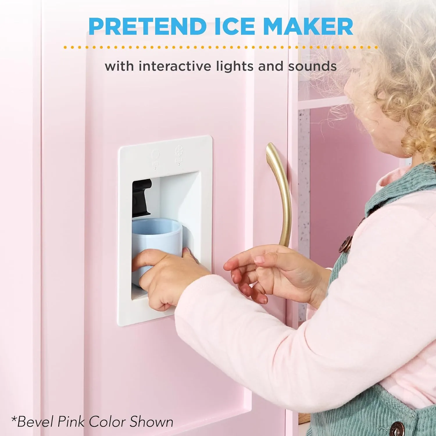 Best Choice Products Pretend Play Corner Kitchen, Ultimate Interactive Wooden Kids Playset w/Lights & Sounds, Ice Maker, Hood - Espresso