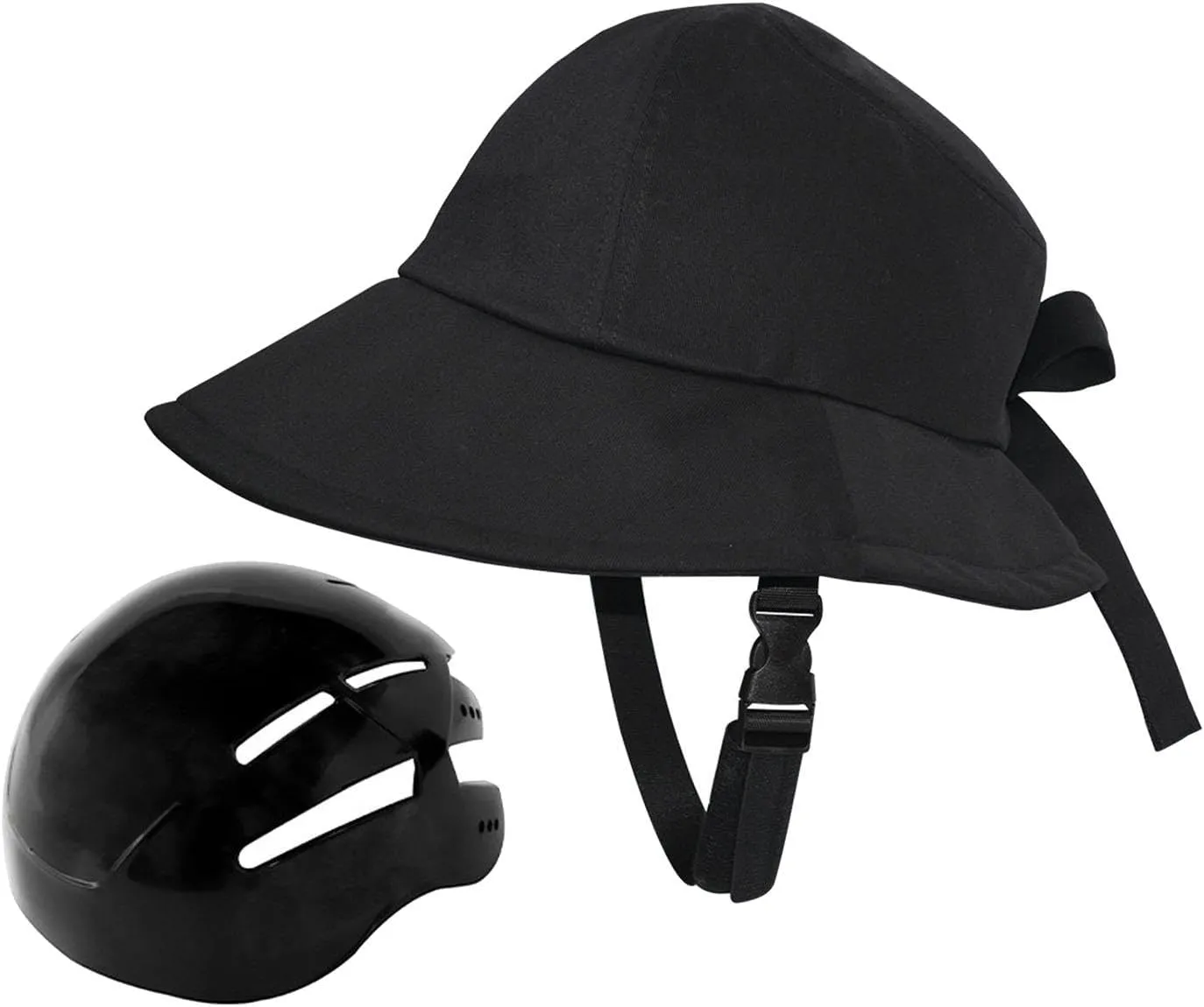 Bicycle Helmet Hat Shaped Helmet Safety 58-60cm Sun Hat Bike Helmet Hat Type Helmet for Women's Unisex School Cycling Riding
