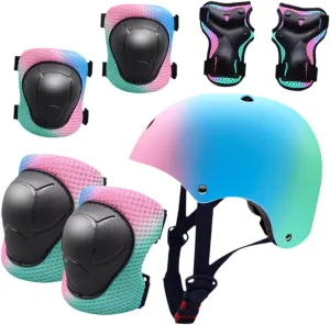 Bike Helmet Accessory for Children with Knee Pads Riding Outdoor Gift Easy Use Adjustable Climbing Lightweight Cycling Helmet