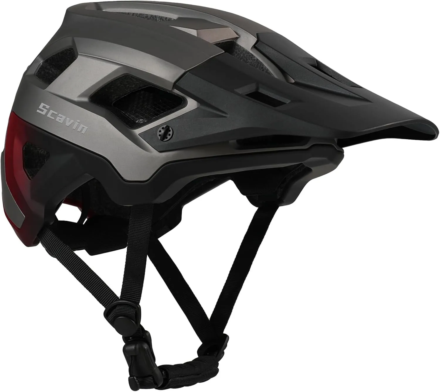 Bike Helmet for Adult, Moutain Road Bicyle Helmet Certified Adjustable MTB Cycling Helmet with Removable Visor and EPS Foam Interior