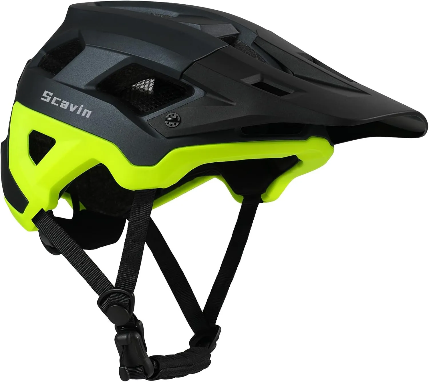 Bike Helmet for Adult, Moutain Road Bicyle Helmet Certified Adjustable MTB Cycling Helmet with Removable Visor and EPS Foam Interior