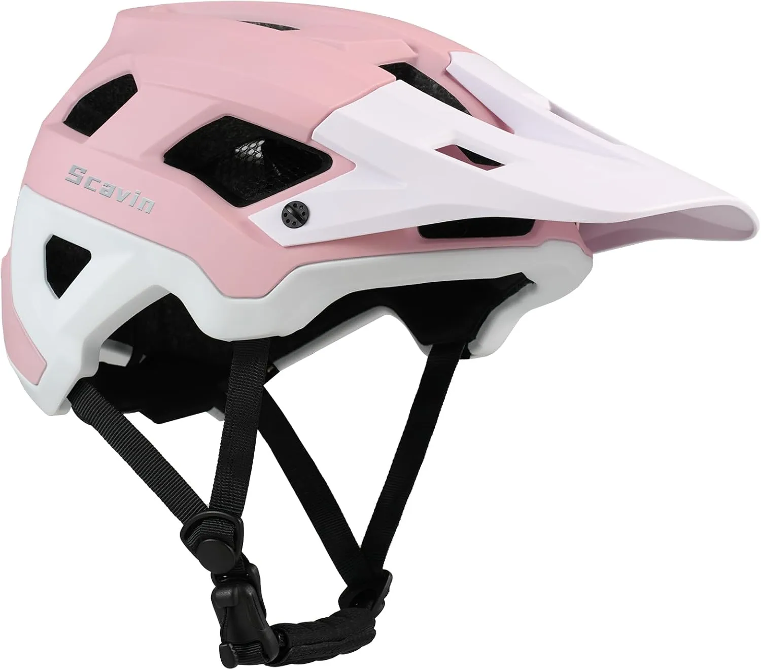 Bike Helmet for Adult, Moutain Road Bicyle Helmet Certified Adjustable MTB Cycling Helmet with Removable Visor and EPS Foam Interior