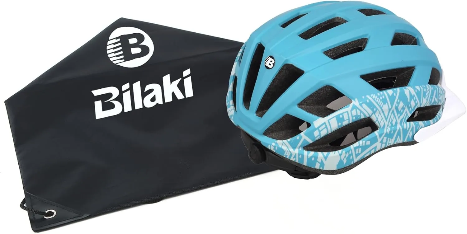 Bike Helmet for Adults Women Men Youth Kids, Lightweight Mountain Road Bicycle Cycling Helmets with Adjustable Dial, 2 Detachable Visor