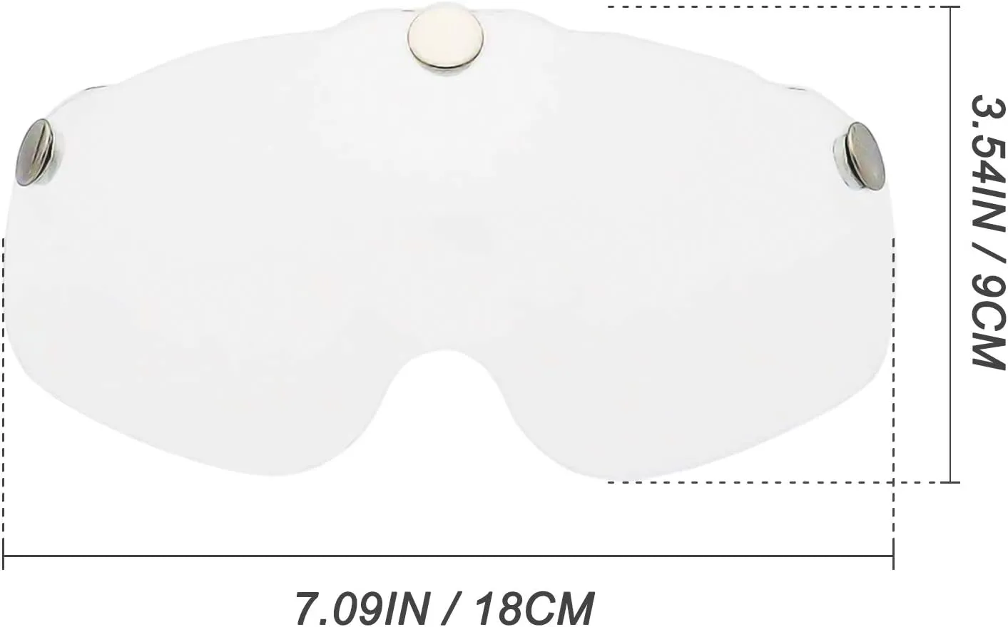 Bike Helmet Goggles Visor Shield, Removable/Detachable Magnetic Visor Goggles Shield Only for Cycling Helmet in Model Bc-069