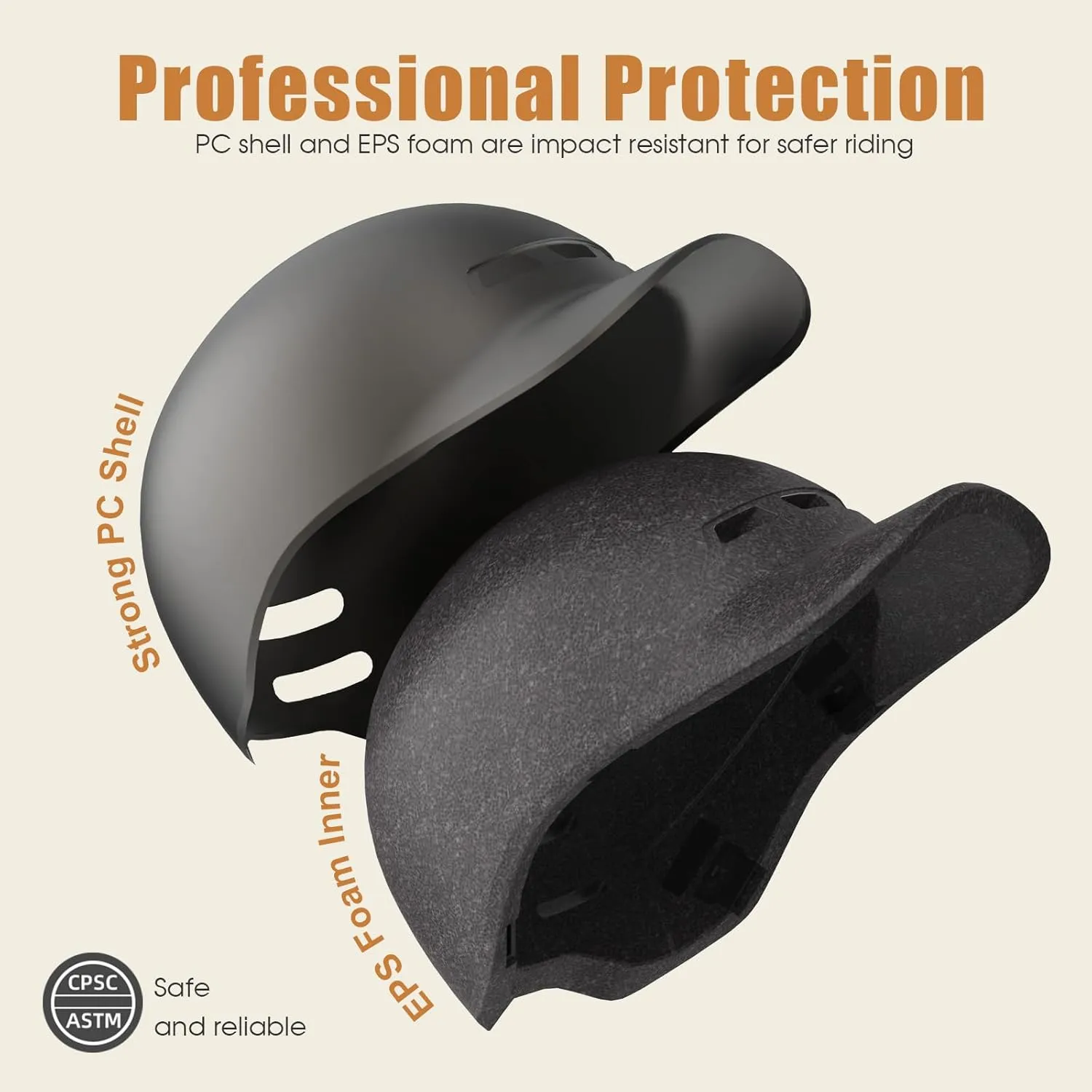 Bike Helmet, Shinmax Baseball Cap Adult Bike Helmets for Men Women Bicycle Helmet Lightweight Adjustable Cycling Helmet for Urban Commuter Road Biking