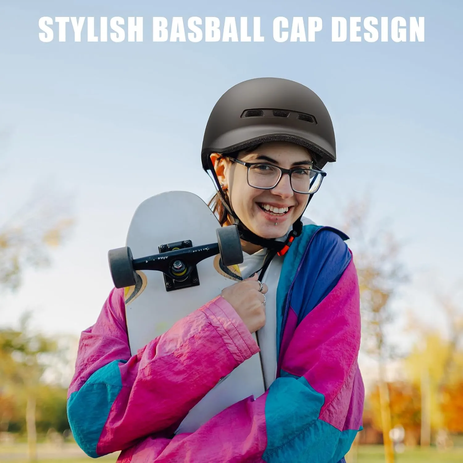 Bike Helmet, Shinmax Baseball Cap Adult Bike Helmets for Men Women Bicycle Helmet Lightweight Adjustable Cycling Helmet for Urban Commuter Road Biking