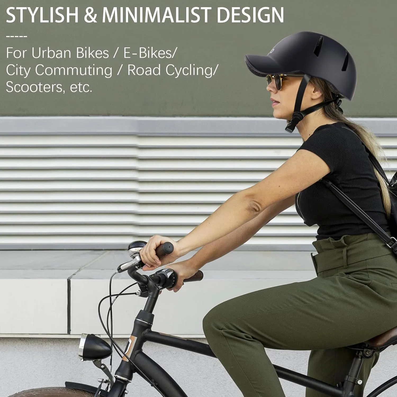 Bike Helmet SIFVO Bike Helmets for Adults Extended Visor Road Bike Helmet Scooter Helmet Adjustable and Lightweight Bicycle Helmets for Men and Women 56-61