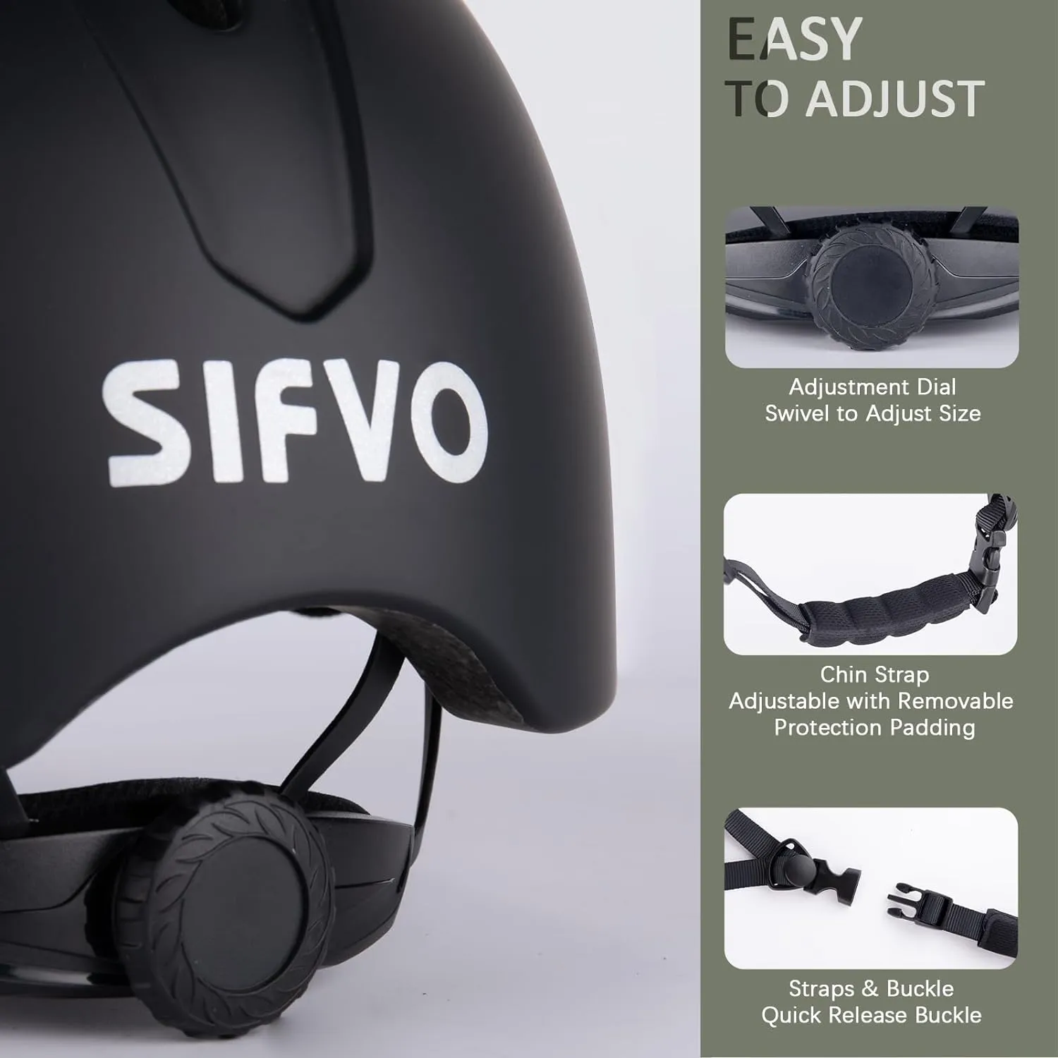 Bike Helmet SIFVO Bike Helmets for Adults Extended Visor Road Bike Helmet Scooter Helmet Adjustable and Lightweight Bicycle Helmets for Men and Women 56-61