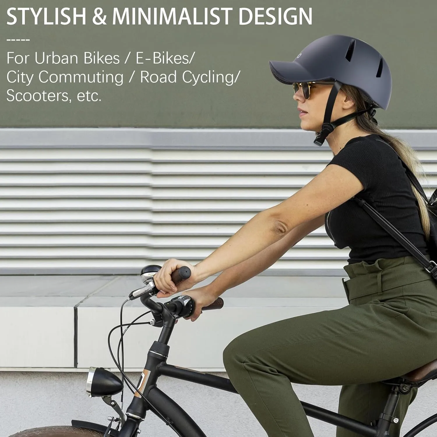 Bike Helmet SIFVO Bike Helmets for Adults Extended Visor Road Bike Helmet Scooter Helmet Adjustable and Lightweight Bicycle Helmets for Men and Women 56-61