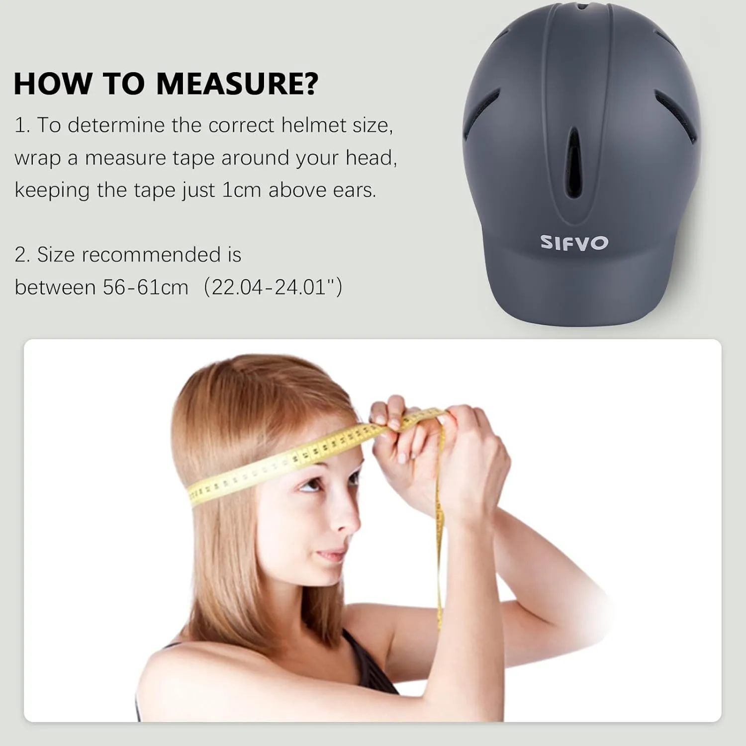 Bike Helmet SIFVO Bike Helmets for Adults Extended Visor Road Bike Helmet Scooter Helmet Adjustable and Lightweight Bicycle Helmets for Men and Women 56-61