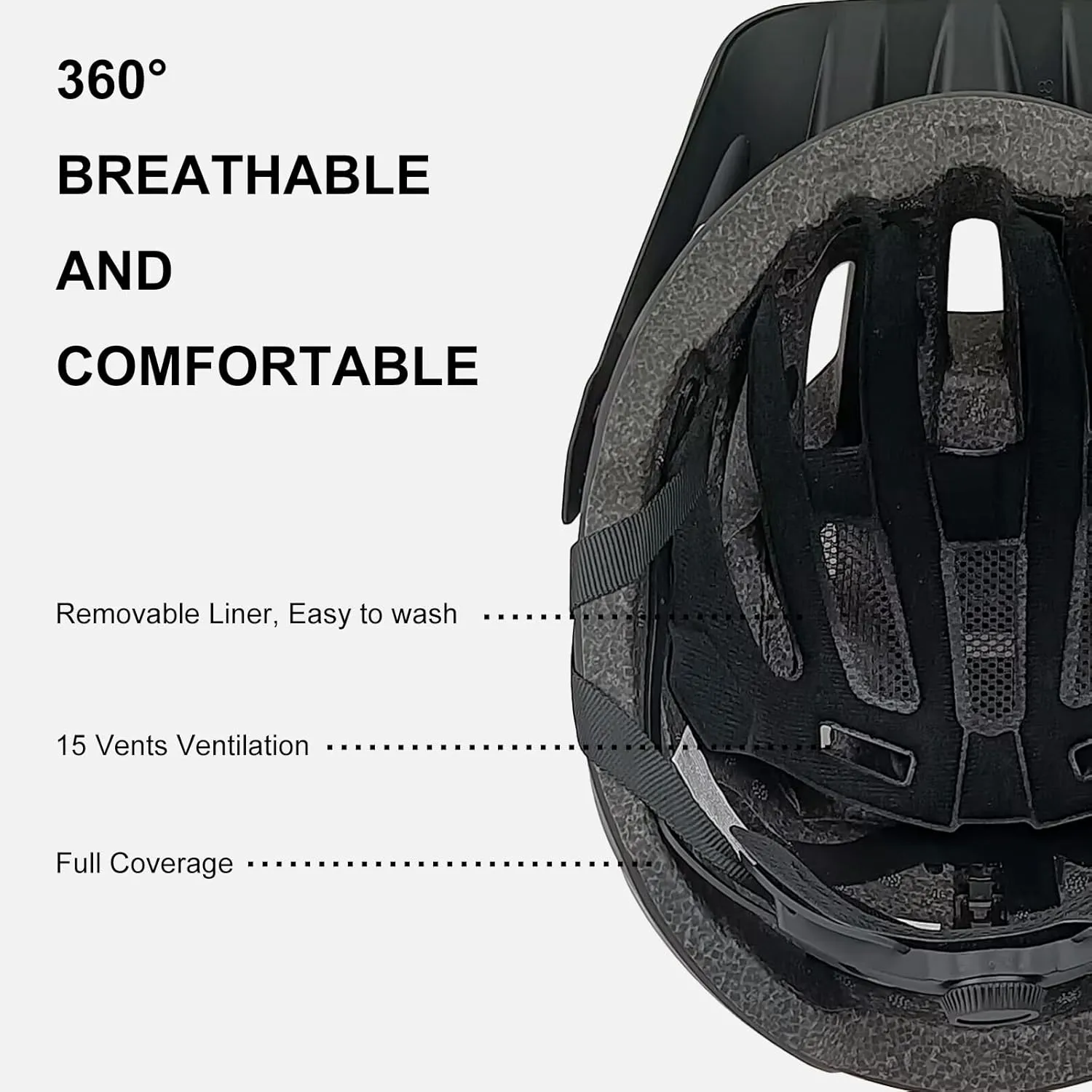 Bike Helmet, Smart Bike Helmets, Front and Rear LED Turn Signals Remote Control, Cycling Helmet for Adults Men and Women