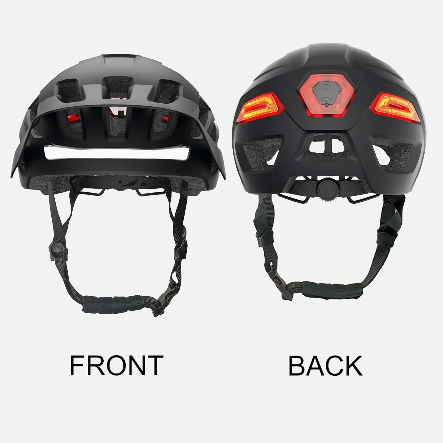 Bike Helmet, Smart Bike Helmets, Front and Rear LED Turn Signals Remote Control, Cycling Helmet for Adults Men and Women