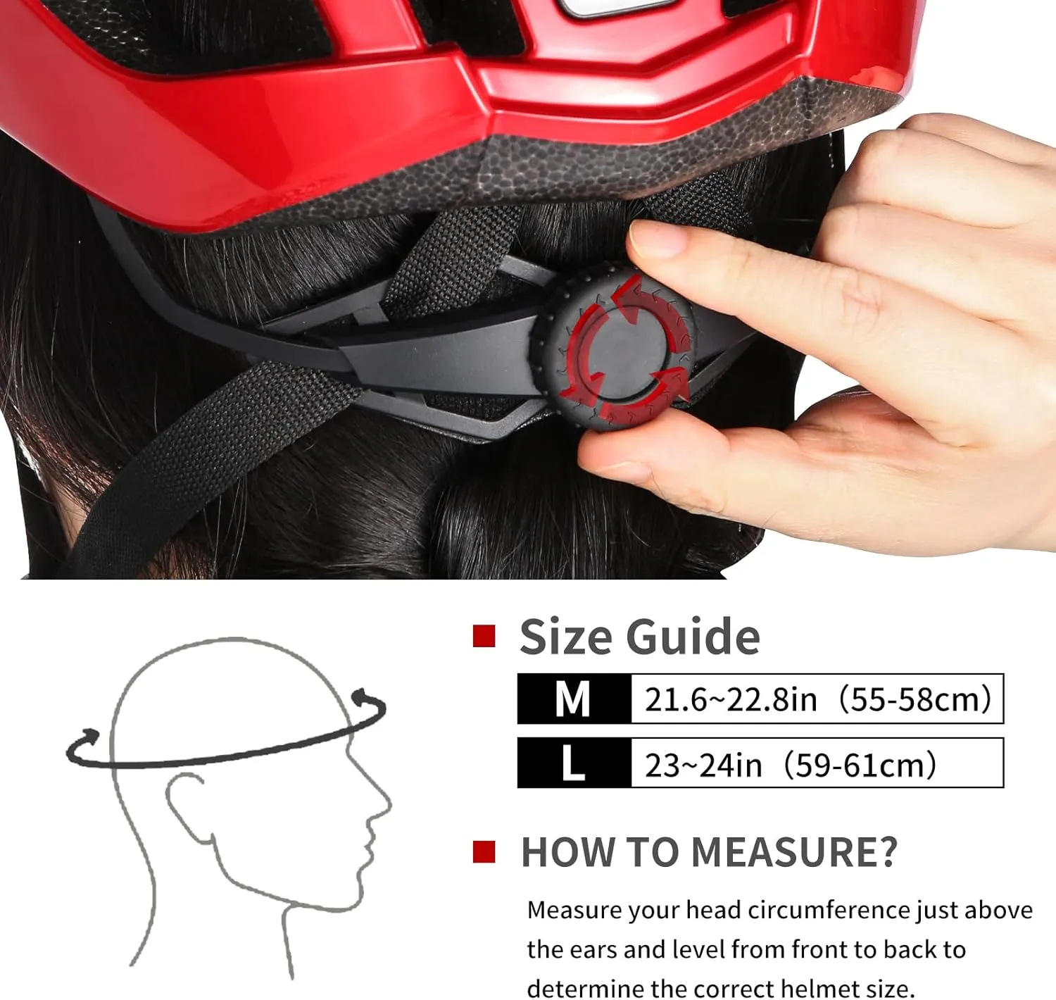 Bike Helmet with LED Light for Adults Lightweight Road Bike Helmet Mountain for Women, Bike Helmets with Rechargeable USB Light for Men Bicycle Helmet Recreational Cycling Helmet…