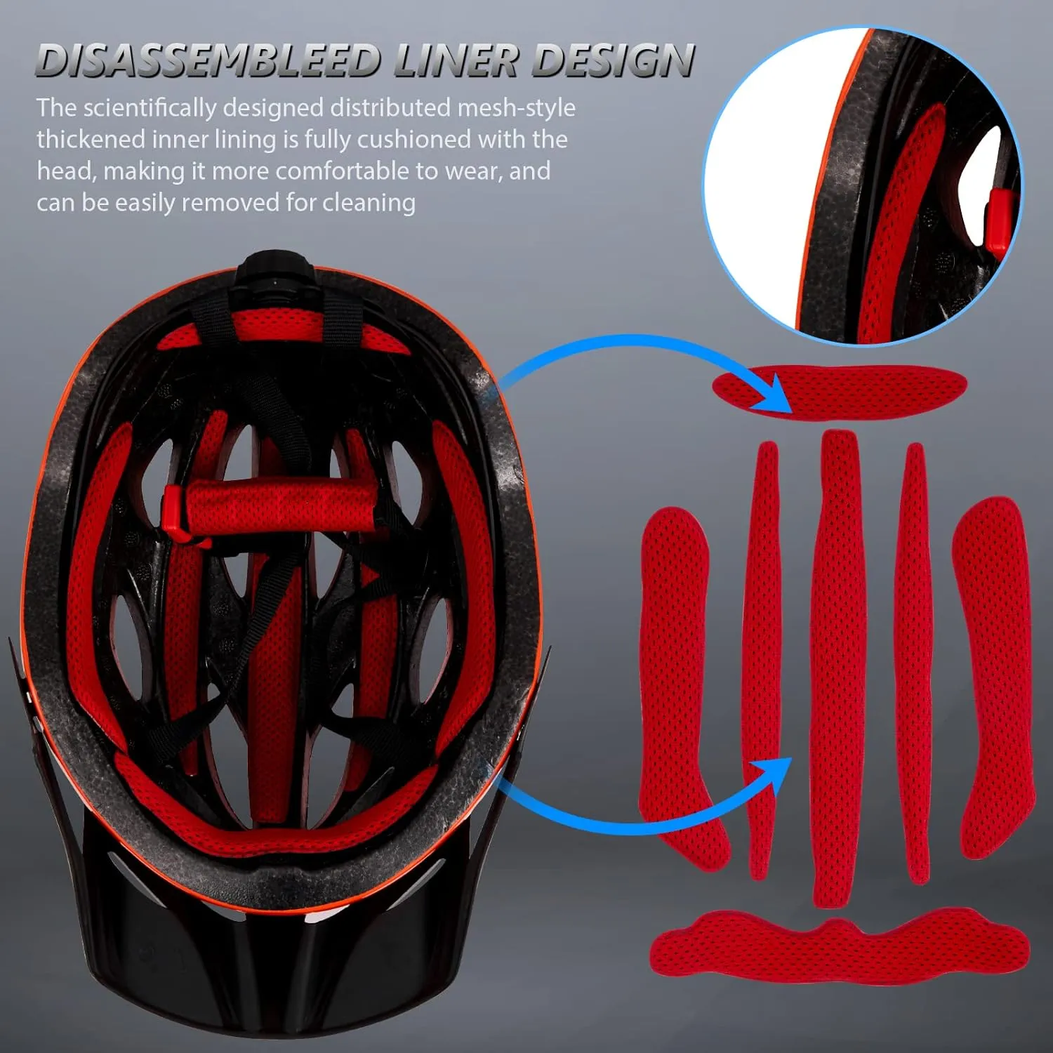 Bike Helmets for Men - Women Bicycle Helmet Adult - Certified Lightweight Comfort Adjustable Cycling Helmet with Detachable Visor for Mountain Road Biker