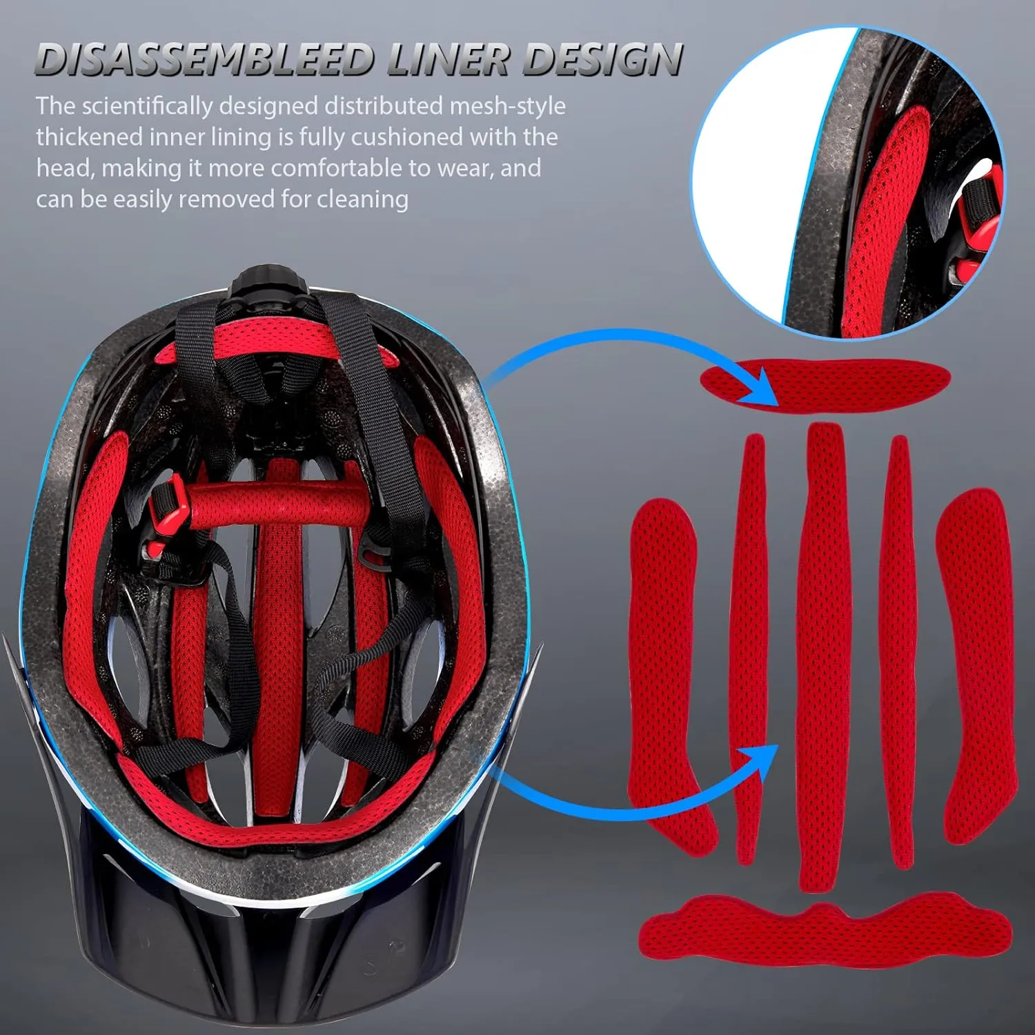 Bike Helmets for Men - Women Bicycle Helmet Adult - Certified Lightweight Comfort Adjustable Cycling Helmet with Detachable Visor for Mountain Road Biker