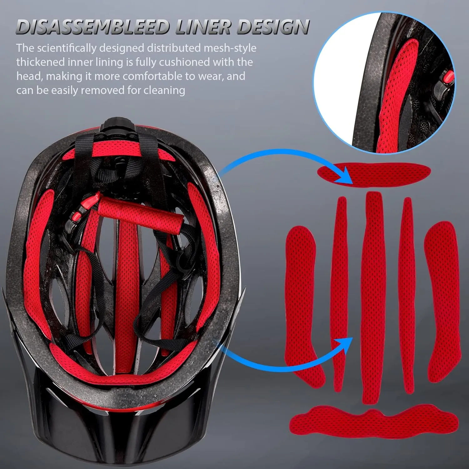 Bike Helmets for Men - Women Bicycle Helmet Adult - Certified Lightweight Comfort Adjustable Cycling Helmet with Detachable Visor for Mountain Road Biker