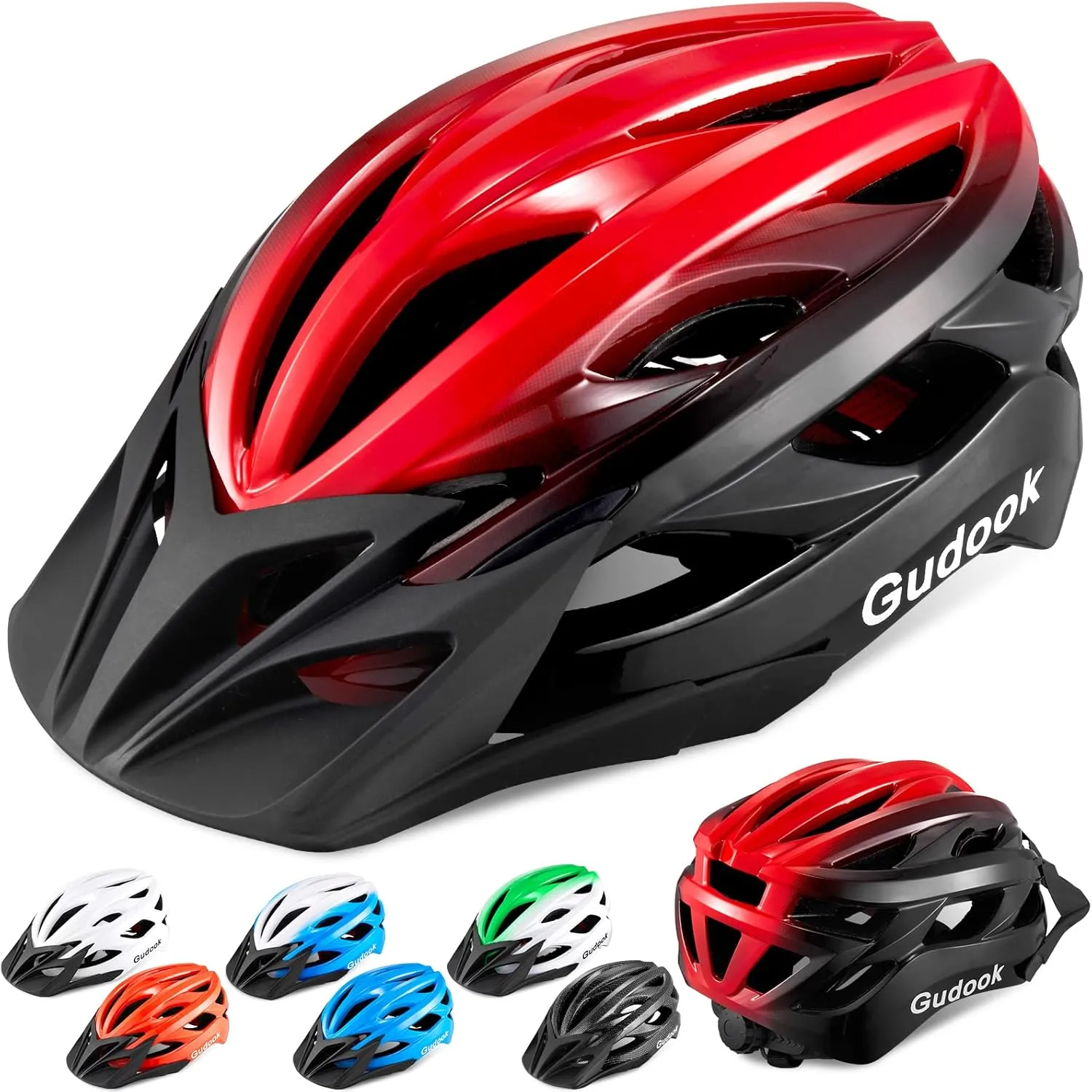 Bike Helmets for Men - Women Bicycle Helmet Adult - Certified Lightweight Comfort Adjustable Cycling Helmet with Detachable Visor for Mountain Road Biker