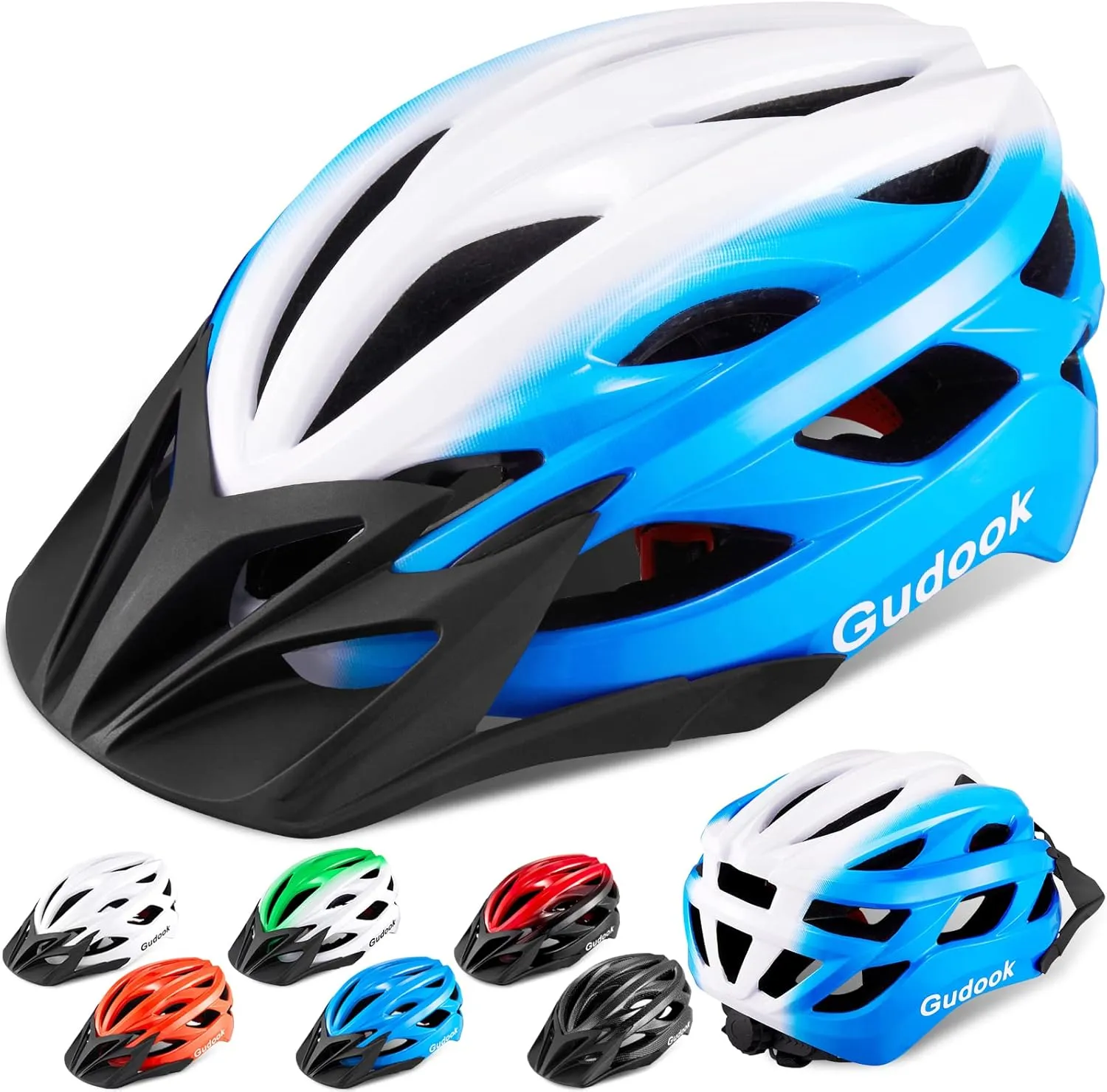 Bike Helmets for Men - Women Bicycle Helmet Adult - Certified Lightweight Comfort Adjustable Cycling Helmet with Detachable Visor for Mountain Road Biker