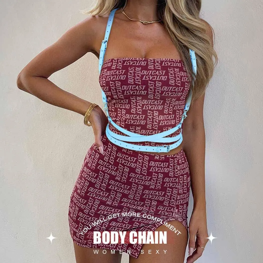 BODIY Women Fashion Harness Plus Size Harness Belt Punk Loop Waist Belt Rave Rock Leather Belts for Women
