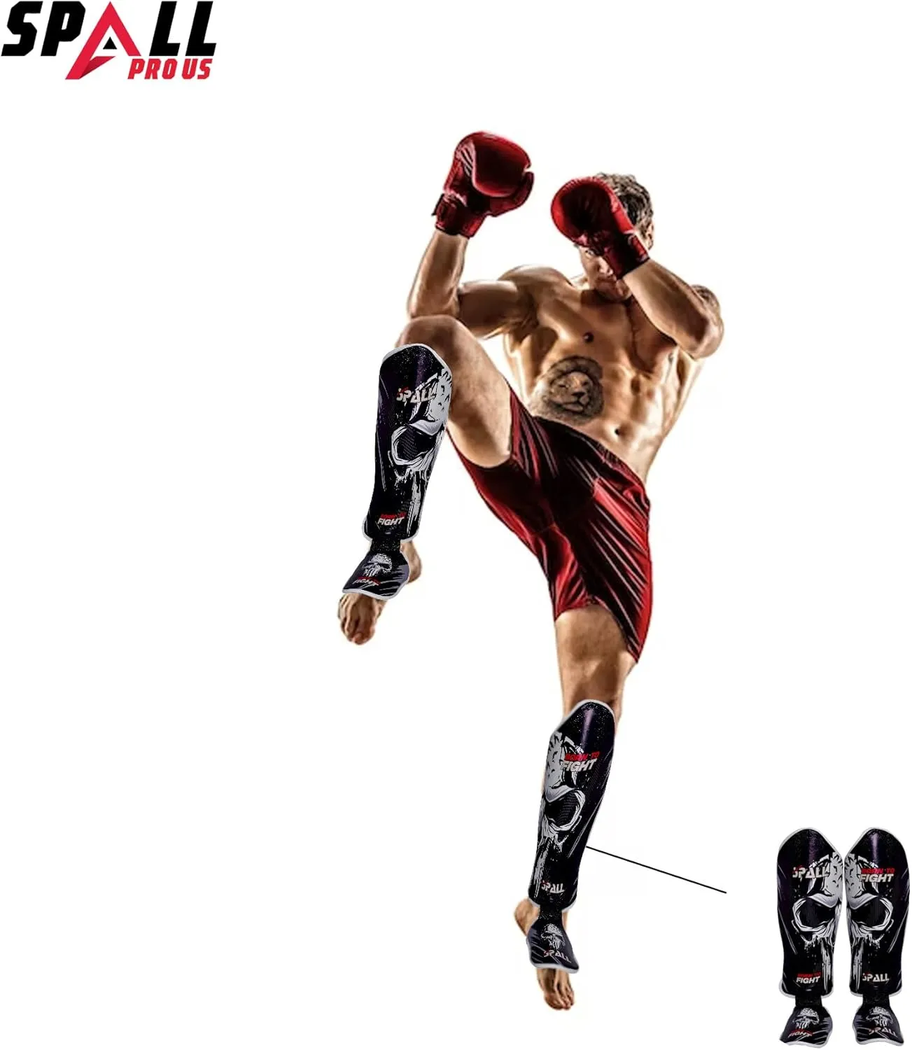 Boxing Training Set - Synthetic Leather Boxing Gloves with Focus Pad Boxing Mitts, MMA Training with Punch Gloves MMA Boxing Mitts for Kids Adults, Born to Fight