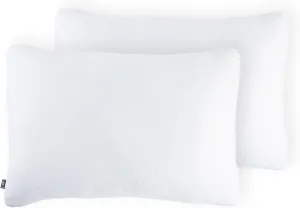 Brookstone TempSense Down Alternative Pillow Set - King Size Bed Pillows for Adults, Comfortable and Supportive Bedroom Pillows for Bed, Ideal for All Sleep Positions - 2 Pack, White