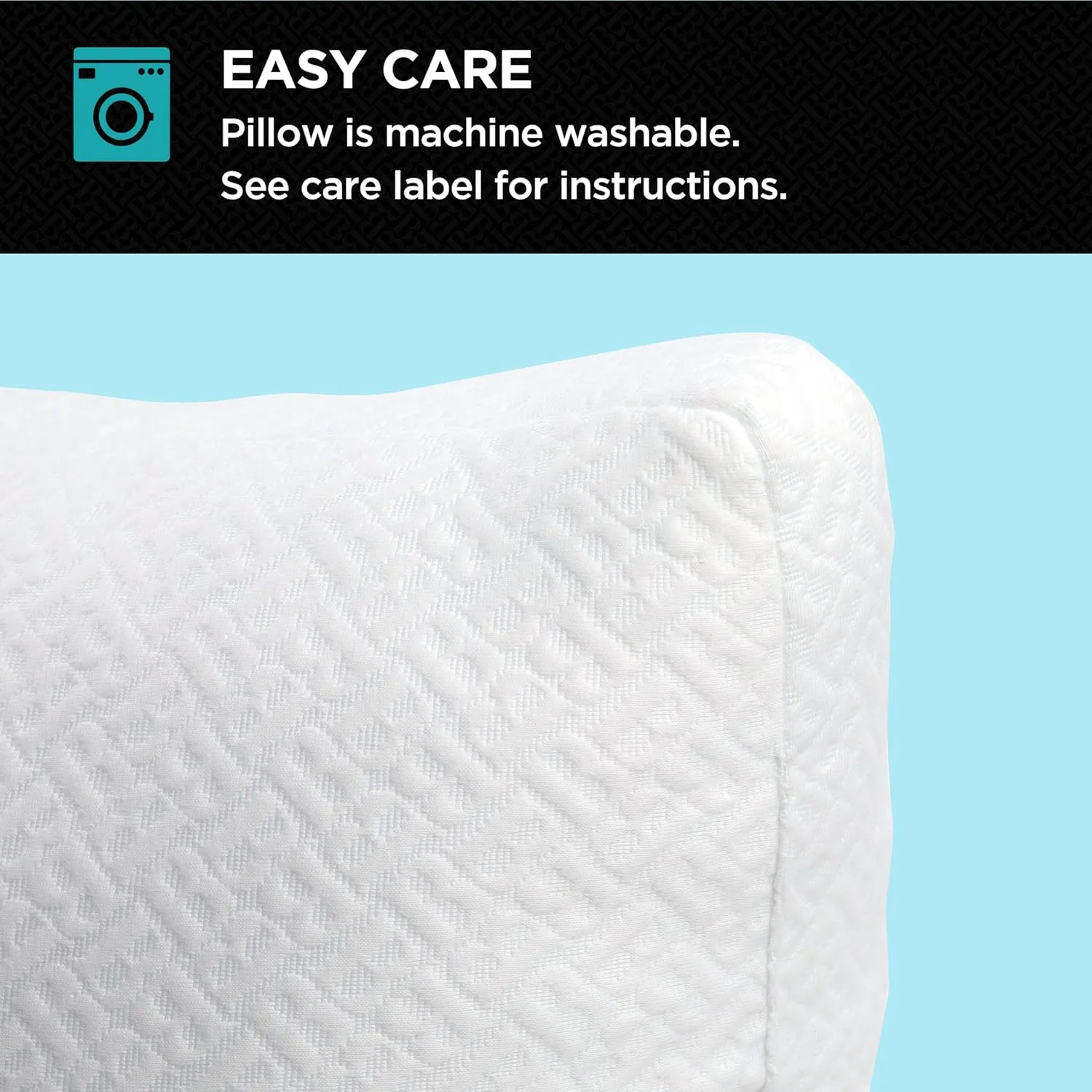 Brookstone TempSense Down Alternative Pillow Set - King Size Bed Pillows for Adults, Comfortable and Supportive Bedroom Pillows for Bed, Ideal for All Sleep Positions - 2 Pack, White