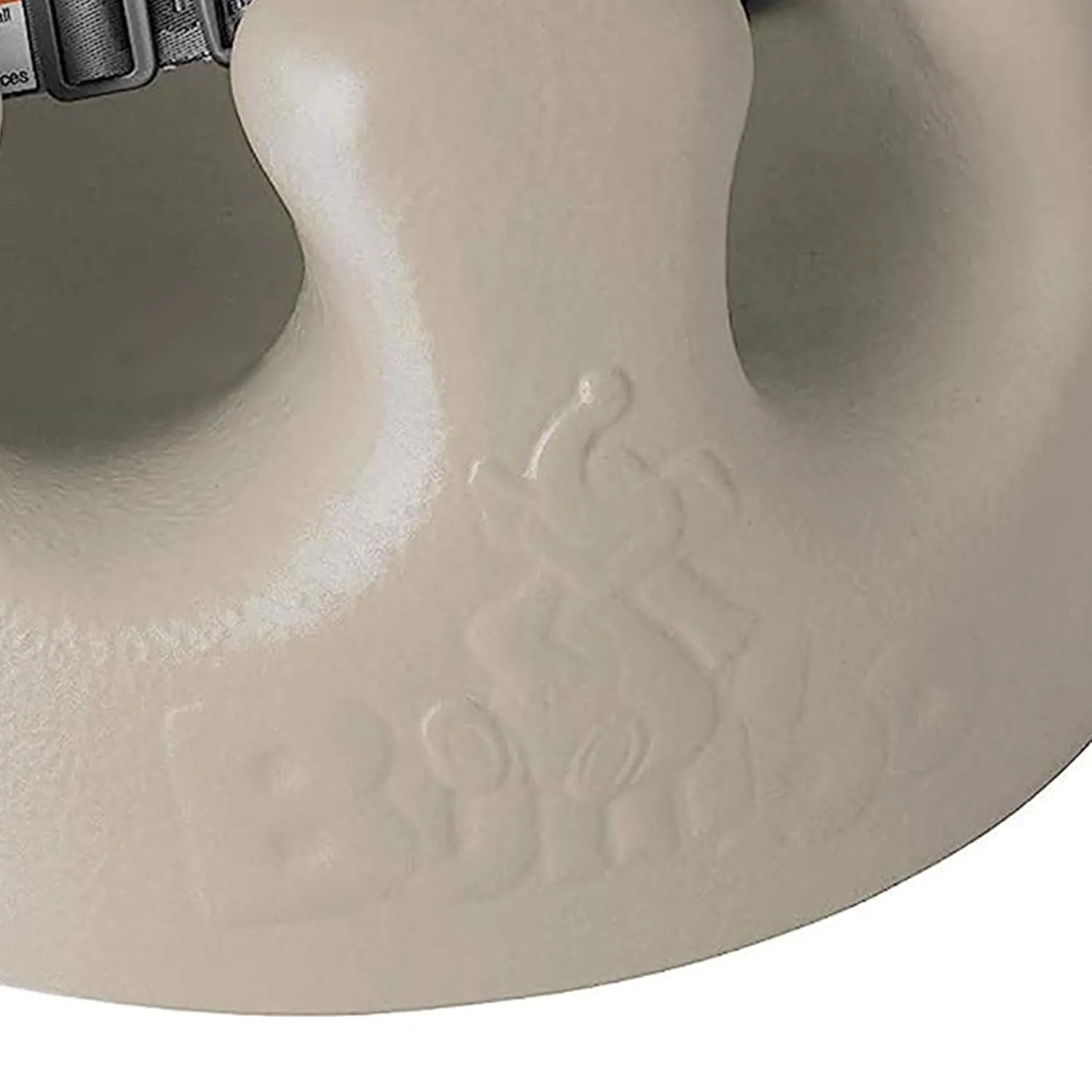 Bumbo Infant Floor Seat Baby Sit Up Chair and Baby Sitting Support for 3 to 12 Months Old with 3 Point Adjustable Safety Strap Harness, Taupe (2 Pack)