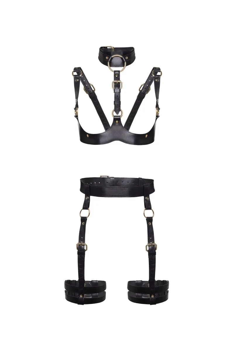Burgundy Harness "Demetra"