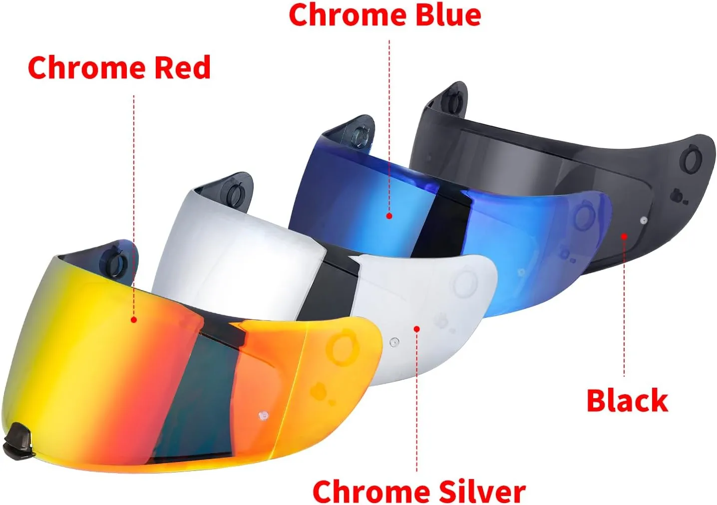 C70 Helmet Shield Replacement, C70 Visor Shield Compatible with C70/ HJ20M/ FG-17/ FG-ST/IS-17 Visor Accessories (Black)