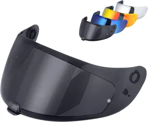 C70 Helmet Shield Replacement, C70 Visor Shield Compatible with C70/ HJ20M/ FG-17/ FG-ST/IS-17 Visor Accessories (Black)