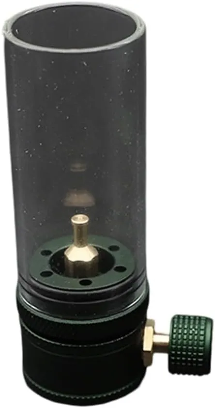 Camping Gas Lantern，Gas Lamp for Outdoor Lighting Portable Stove for Cooking Warming，Made Of Metal And Glass For Enhanced Strength(Only lamp Green)