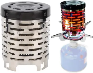Camping Mini Heater, Stainless Steel Portable Camping Stove, Tent Heating Cover, for Outdoor Backpacking Hiking Traveling BBQ