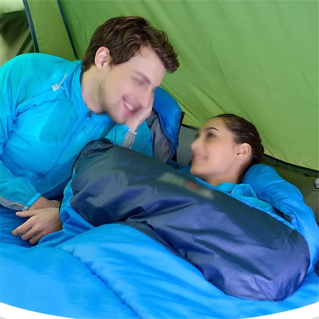 Camping Sleeping Bag Ultra Light 4 Season Warm Envelope Backpack Outdoor Travel Hiking Sleeping Bag (Color : A, Size : L1.35kg)