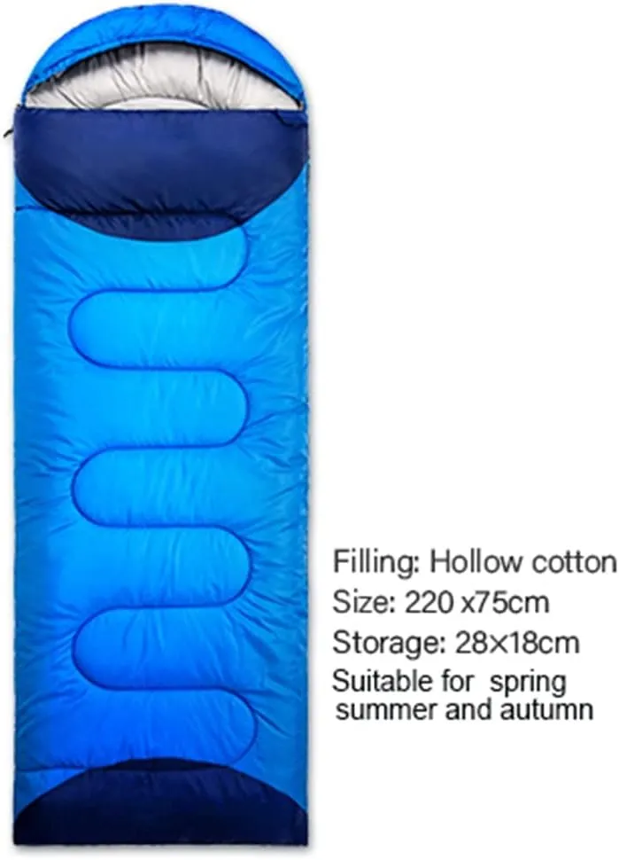 Camping Sleeping Bag Ultra Light 4 Season Warm Envelope Backpack Outdoor Travel Hiking Sleeping Bag (Color : A, Size : L1.35kg)