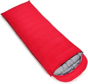 Camping Sleeping Bags, Down Sleeping Bag White Duck Down Envelope Sleeping Bag Waterproof and Breathable, Available in Four Seasons Survival Equipment, for Hiking Backpacking and Camping, 3000g