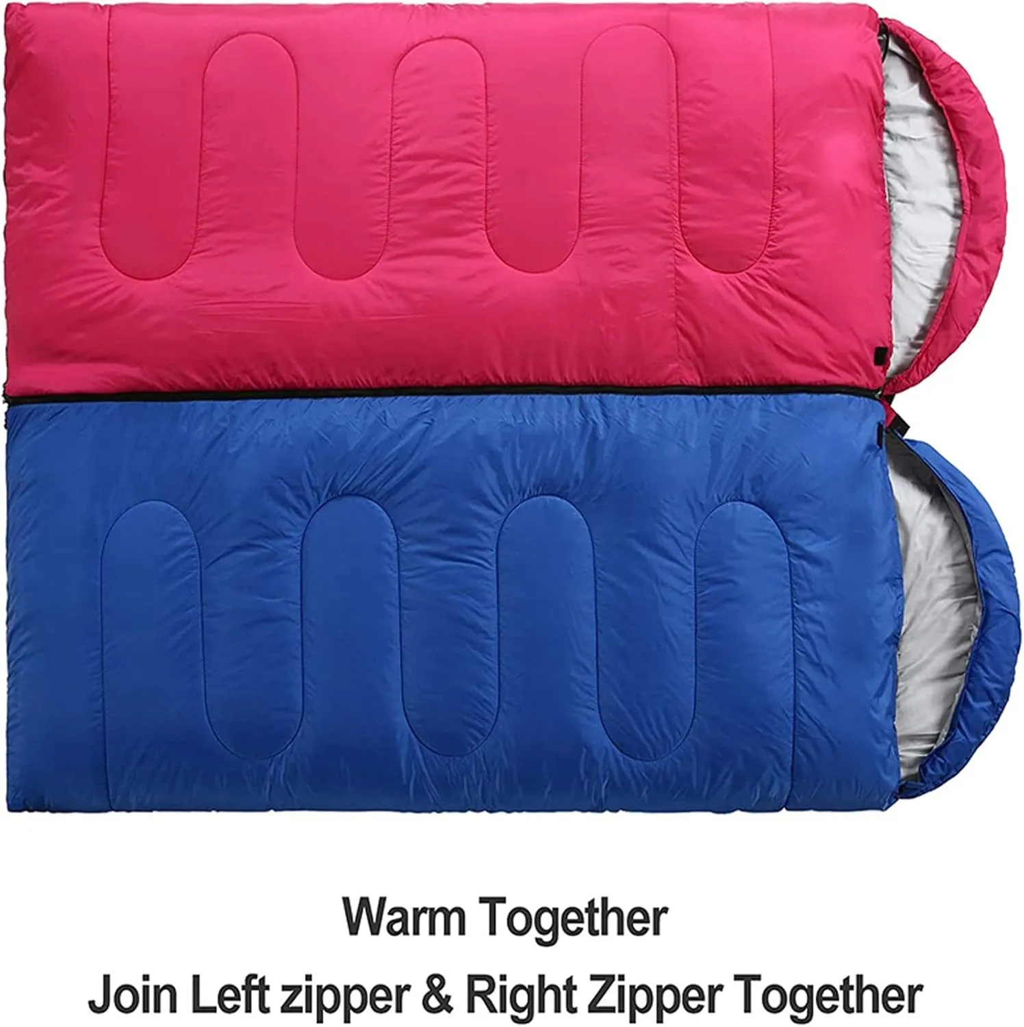 Camping Sleeping Bag,Sleeping Bag Ultralight Camping Waterproof Sleeping Bags Thickened Winter Warm Sleeping Bag Adult Outdoor Camping Sleeping Bags (Color : Red, Size : 180 * 30 * 75cm)