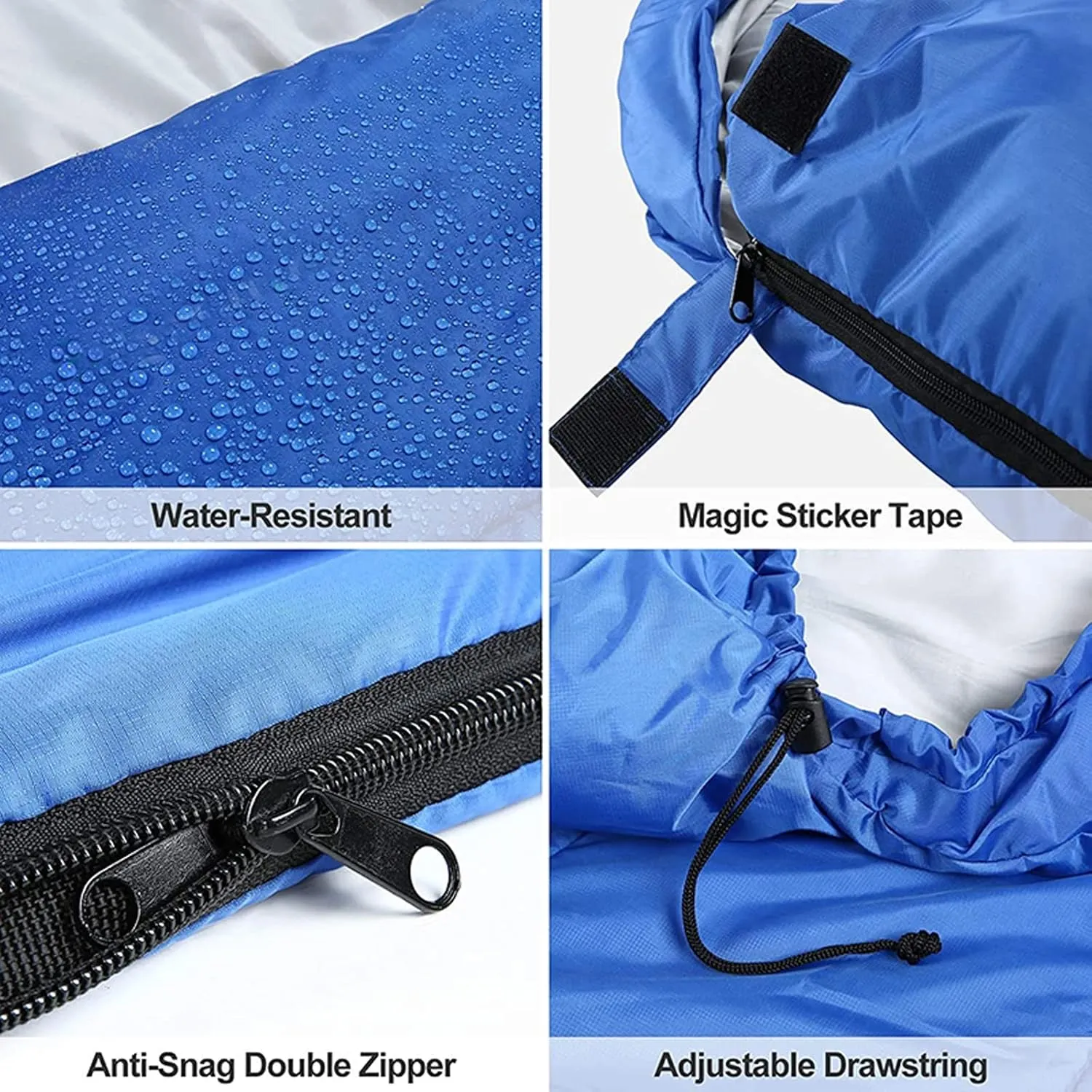 Camping Sleeping Bag,Sleeping Bag Ultralight Camping Waterproof Sleeping Bags Thickened Winter Warm Sleeping Bag Adult Outdoor Camping Sleeping Bags (Color : Red, Size : 180 * 30 * 75cm)