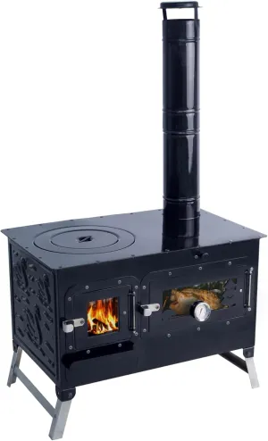 Camping Stove, Tent Wood Stove,hunting lodge Burning stove, cooking plow with Oven cooking partition