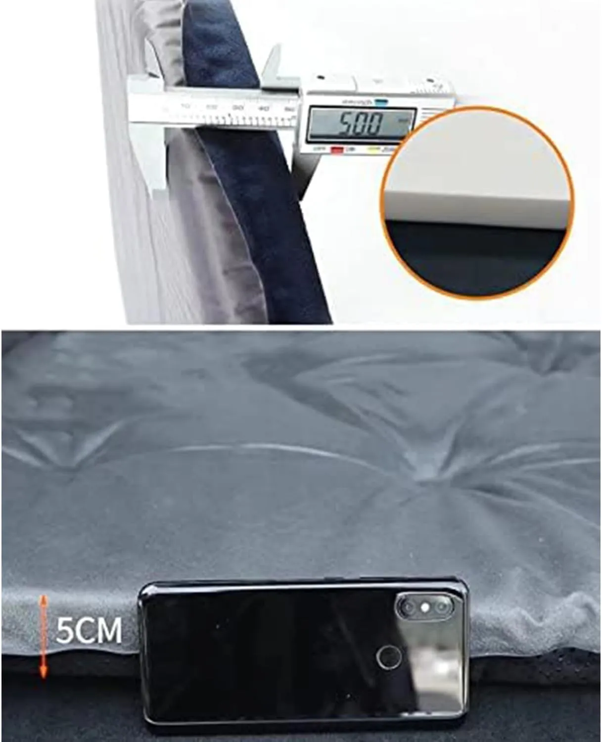 Car Air Mattress for Kia EV6 / Ev6 GT/Stinger CK/Stonic YB / KX1, Inflatable Air Mattress Thick Air Bed Travel Camping Outdoor Activities,D, normal