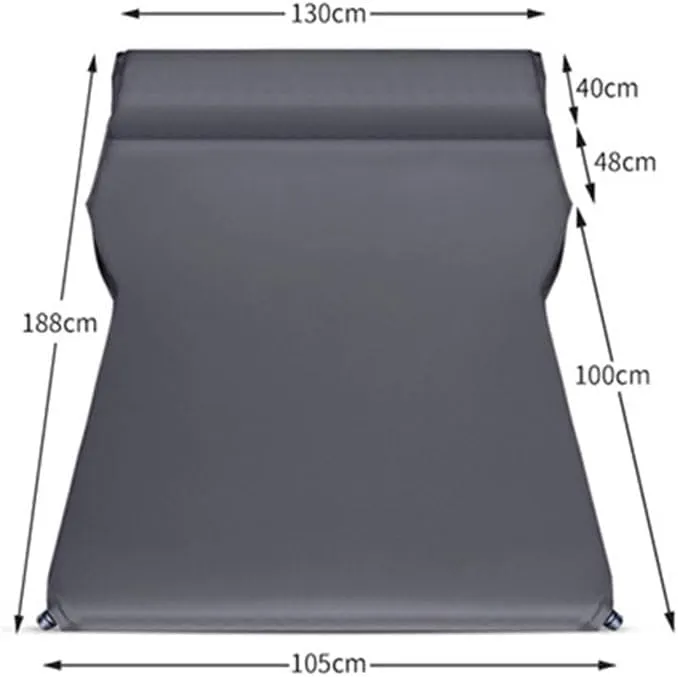 Car Inflatable Mattress for Cadillac SRX(5seats) 2. Generation 2010-2016 Co-Pilot/no/air-Outlet Sleeping Movable Back Seat Bed Portable Soft Mattress Sleeping Bed,Grey
