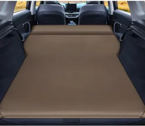 Car Inflatable Mattress for Peugeot 5008(5seats) 2017-2024 Sleeping Movable Back Seat Bed Portable Soft Mattress Sleeping Bed with Storage Bag,Brown