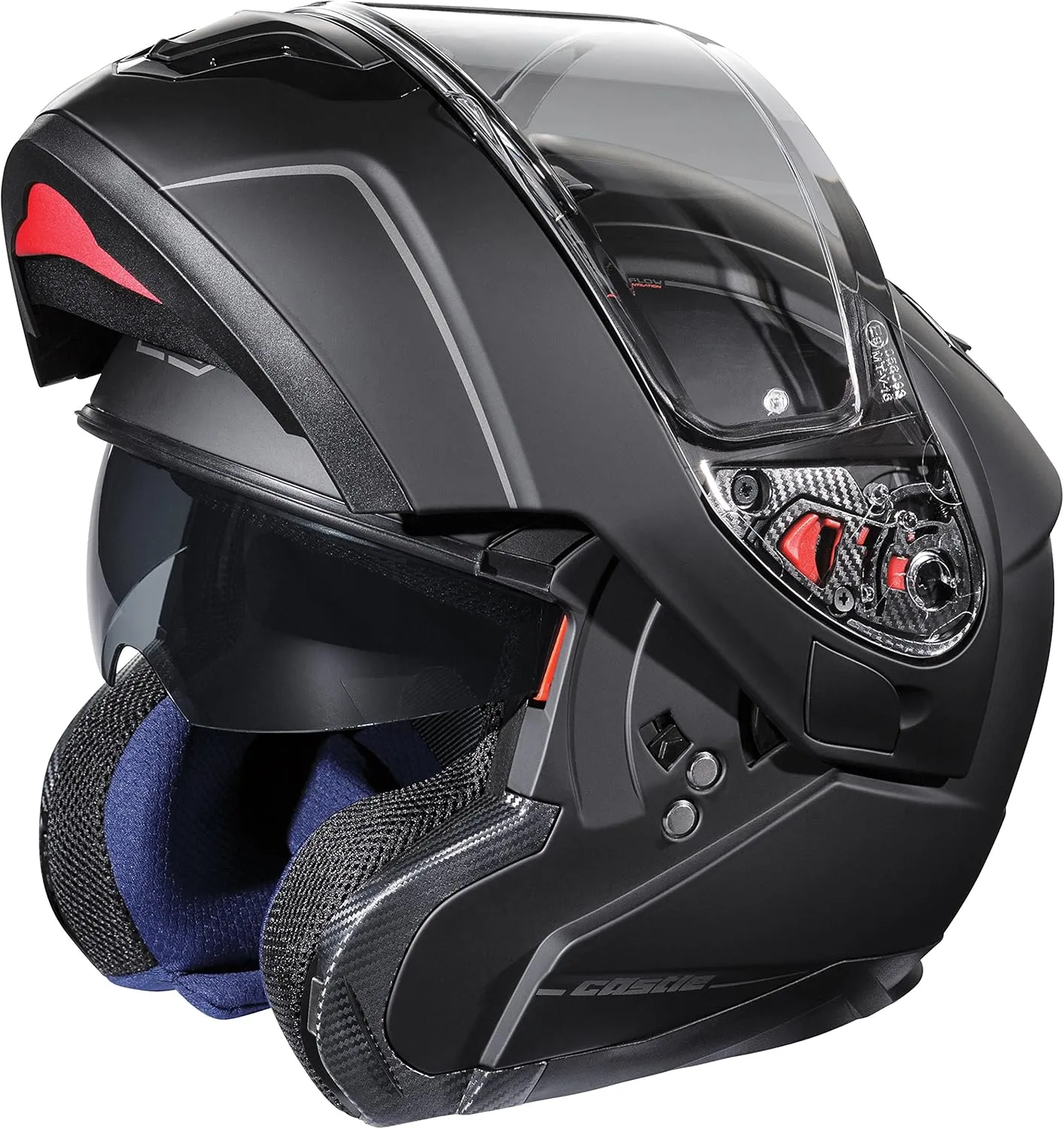 Castle X Atom SV Electric Modular Snowmobile Helmet