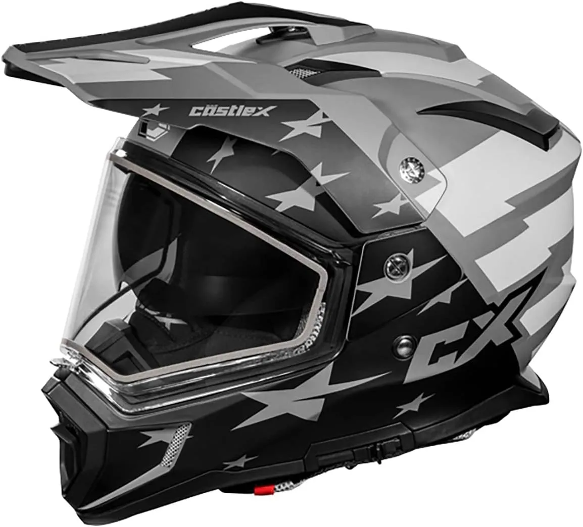 Castle X CX200 Liberty Dual Sport Snow Helmet (Matte Charcoal - Small)