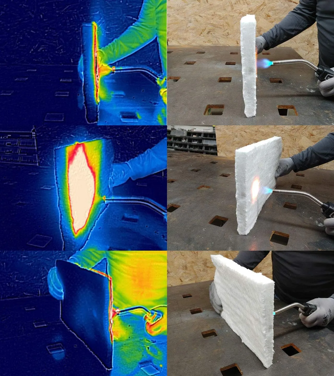 Ceramic Fiber Insulation, 1" Thick x 16" x 48", 2400F Fireproof Insulation Blanket, 3026E