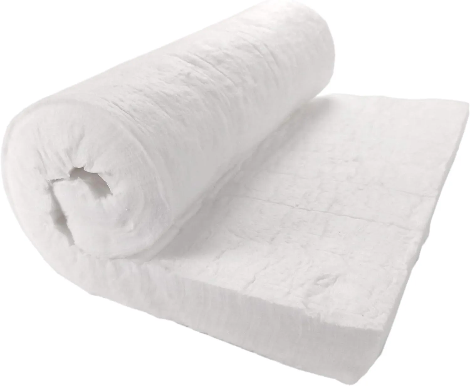 Ceramic Fiber Insulation, 2" Thick x 15" x 24", 2400F Fireproof Insulation Blanket, 3033E