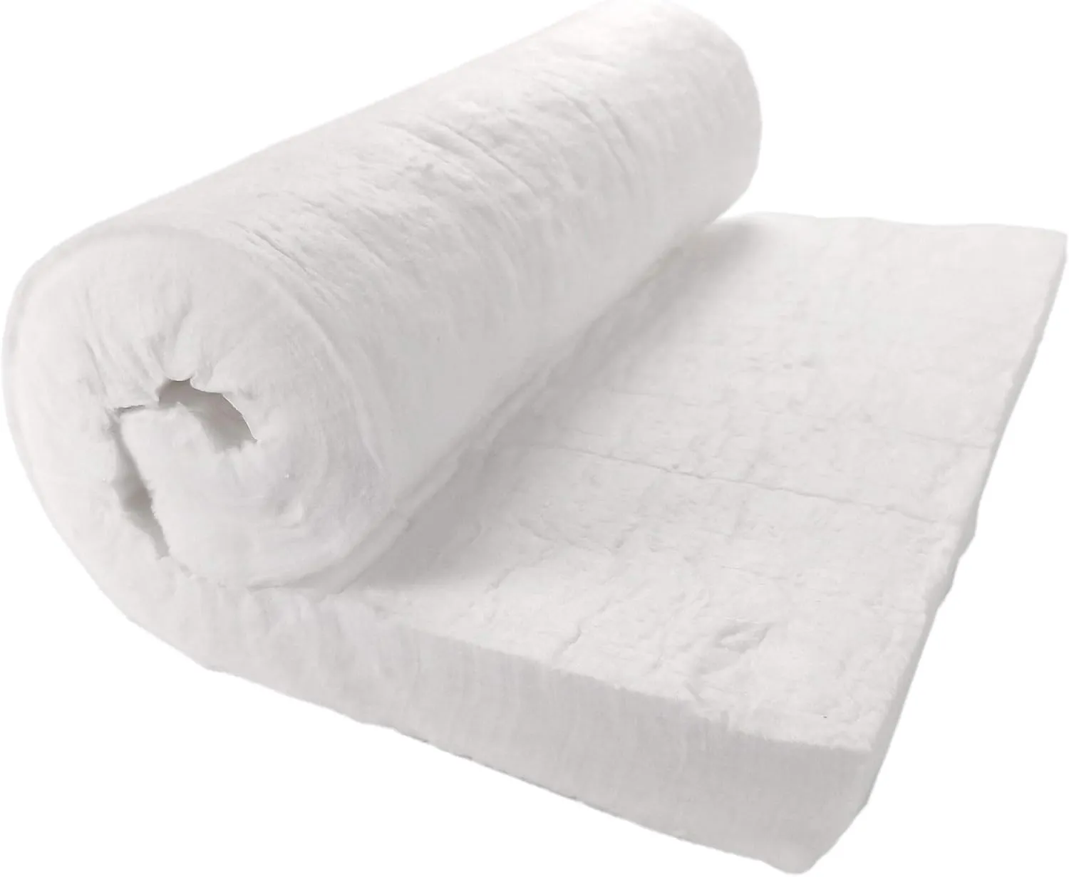 Ceramic Fiber Insulation, 2" Thick x 15" x 24", 2400F Fireproof Insulation Blanket, 3033E