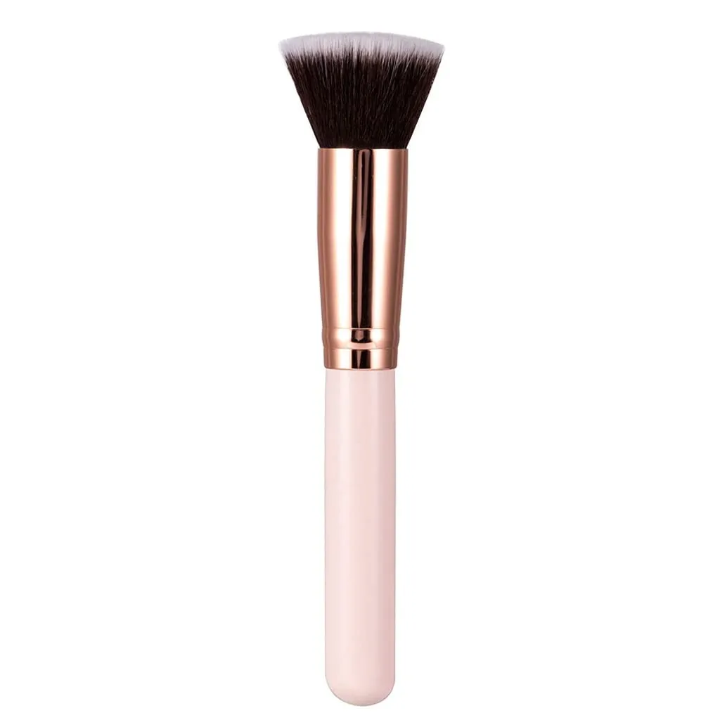 Champagne Makeup Brushes Flat Top Foundation Brush Large Face Brush Repair Brush Brush for Liquid Cream Powder