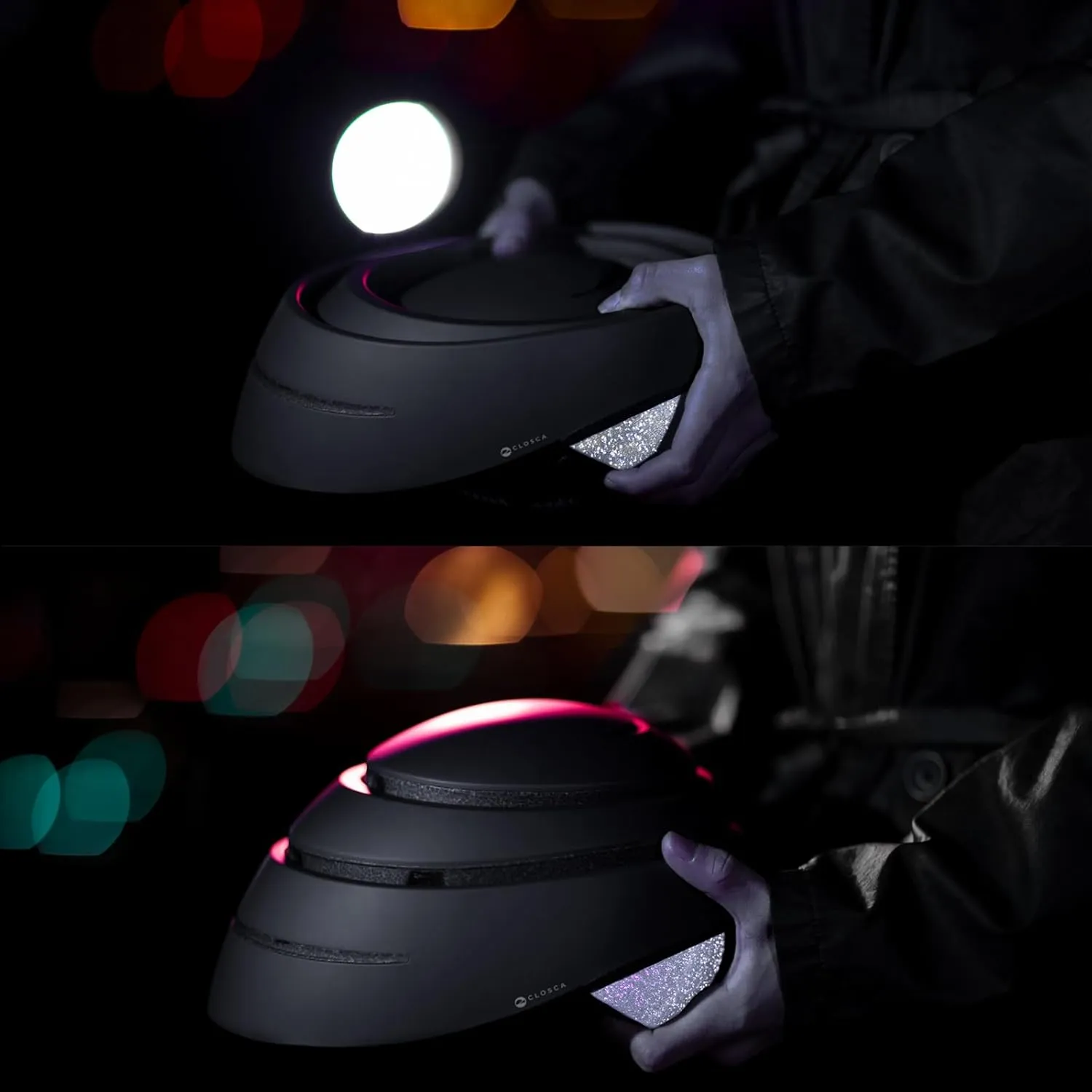 CLOSCA. Folding Helmet. Adult Bicycle Helmet. Bike Helmet and Electric Scooter Helmet. Commuter Helmet. Collapsible Helmet. Helmet for Women and Helmet for Men