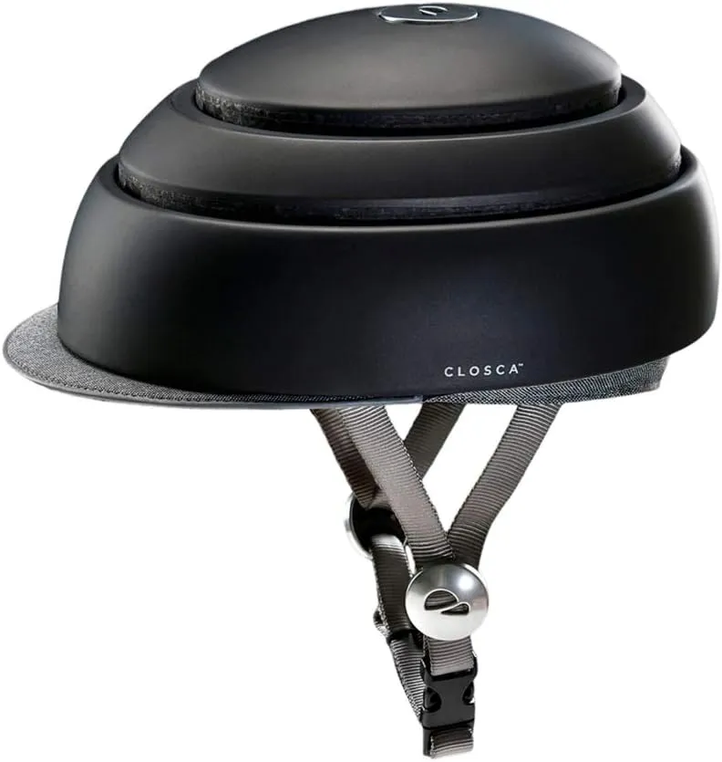 CLOSCA. Folding Helmet. Helmet with Visor. Adult Bicycle Helmet. Bike Helmet and Electric Scooter Helmet. Commuter Helmet. Collapsible Helmet. Helmet for Women and Helmet for Men.